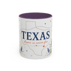 Texas State Map Mug | Bluebonnet Botanical Design, Home Reminder Coffee Cup