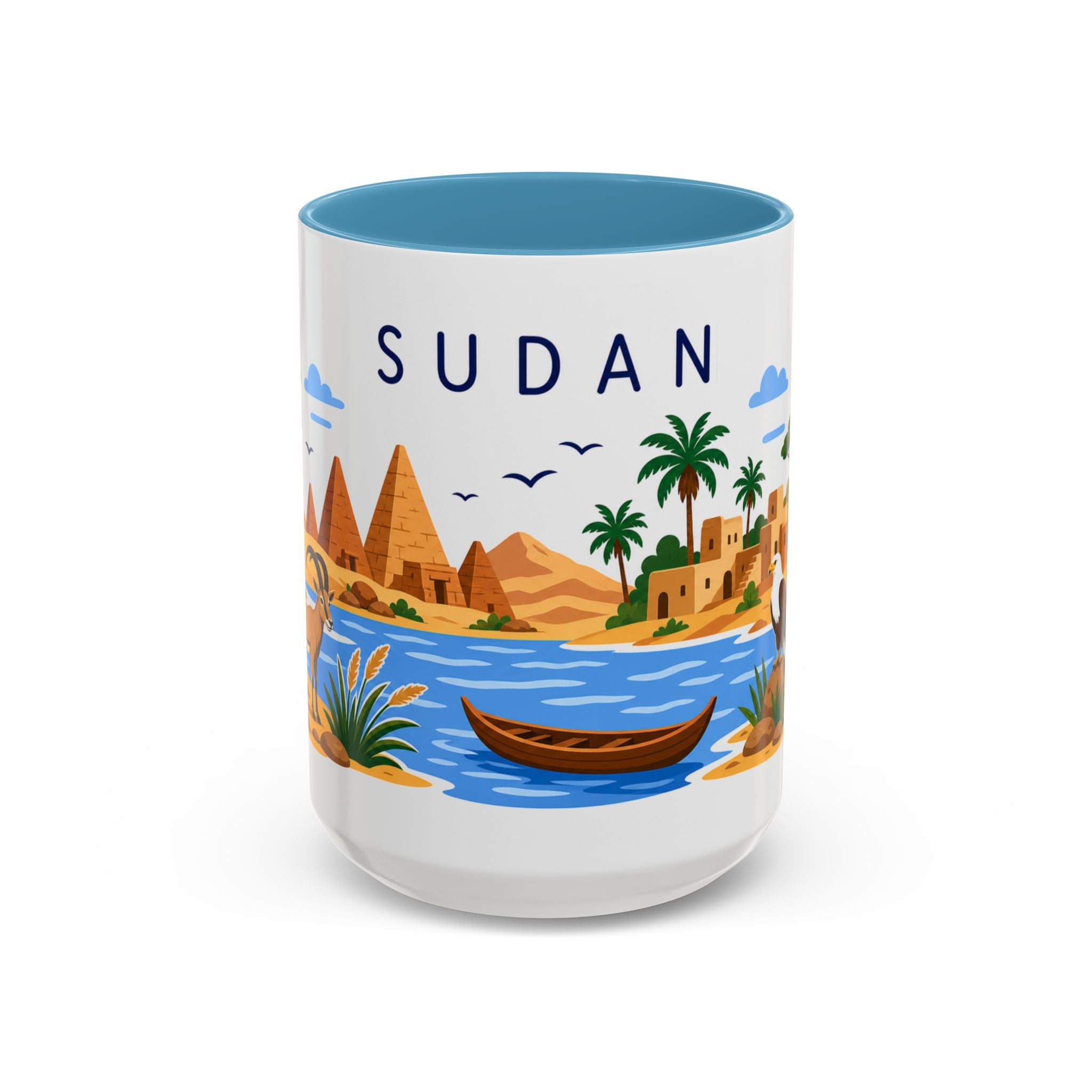 Sudan Home Country Mug | Moving Away Gift | Long Distance Friendship | 11 oz 15 oz Accent Mug