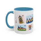 Prague Coffee Mug | Postage Stamp Collage Mug | Travel Souvenir Accent Cup 11oz 15oz