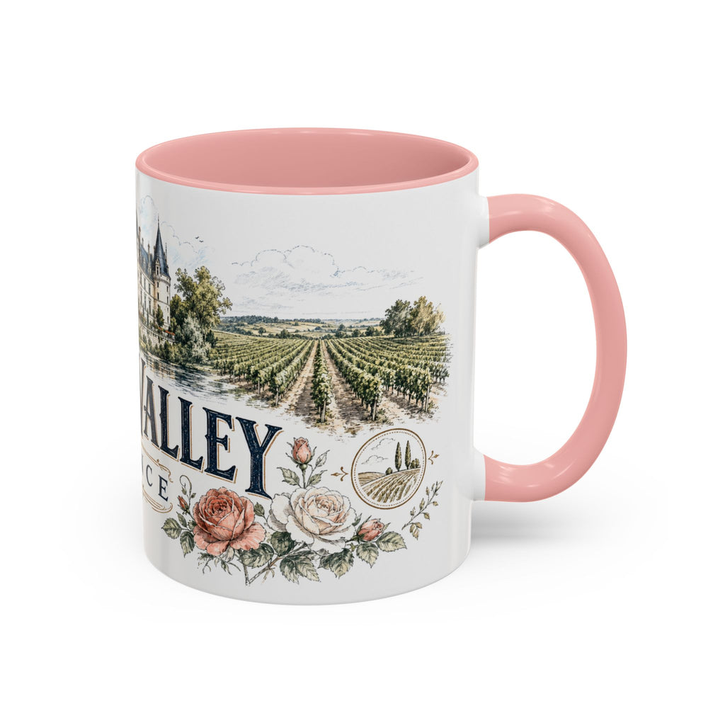 Loire Valley Mug, France Travel Souvenir, Bucket List Gift, Accent Ceramic Coffee Mug 11oz 15oz