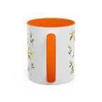 South Carolina Yellow Jessamine Mug, State Flower Floral Coffee Cup, 11oz Botanical Gift
