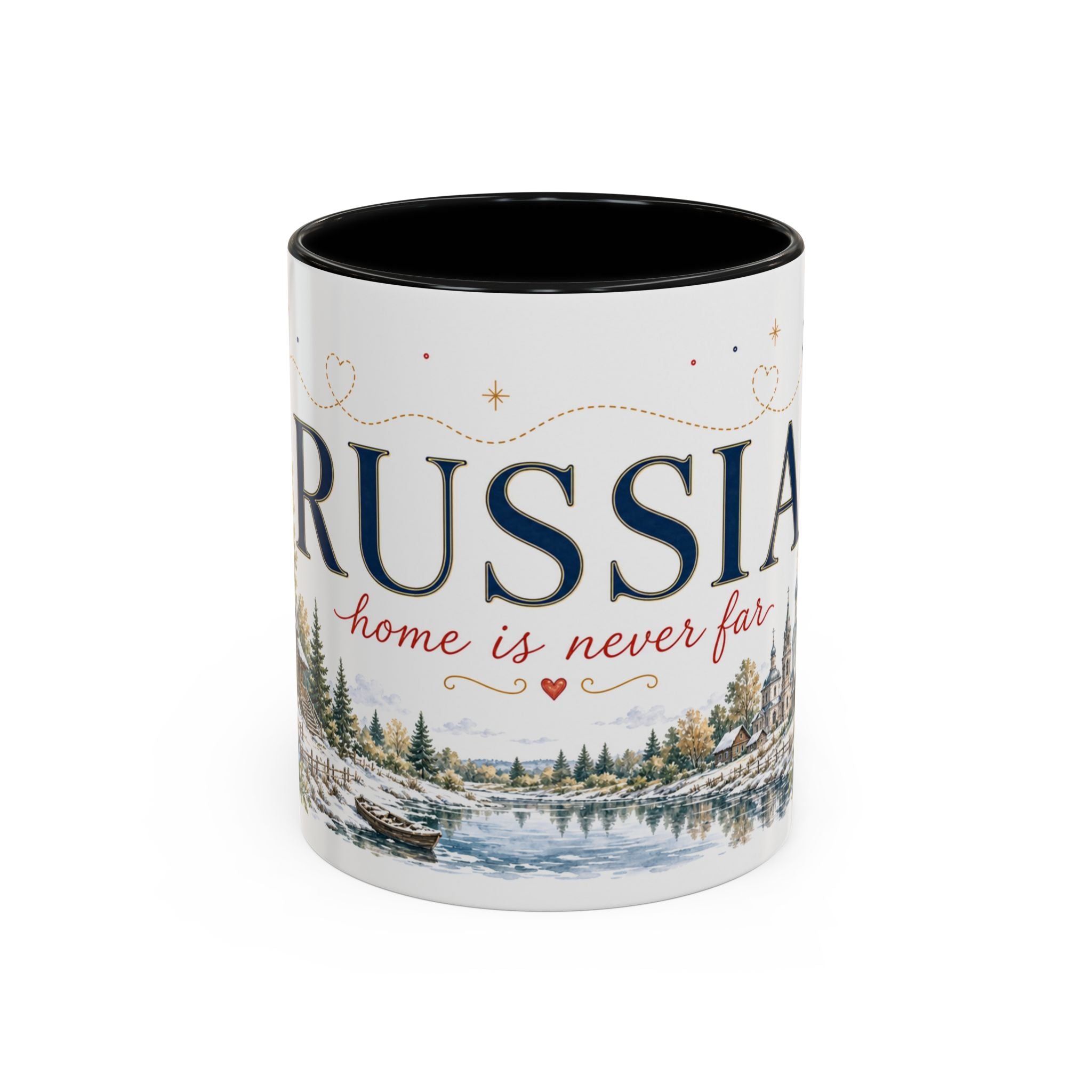 Russia Home Country Mug | Moving Away Gift | Long Distance Friendship | 11 oz 15 oz Accent Mug