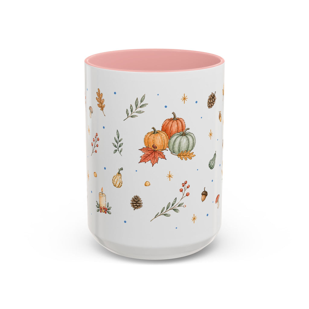Thanksgiving Turkey Mug | Friendly Woodland Watercolor Gift | Autumn Accent Cup 11oz 15oz