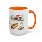 Tucson Illustrated Travel Mug | City Souvenir Accent Coffee Mug | 11oz 15oz Ceramic Cup