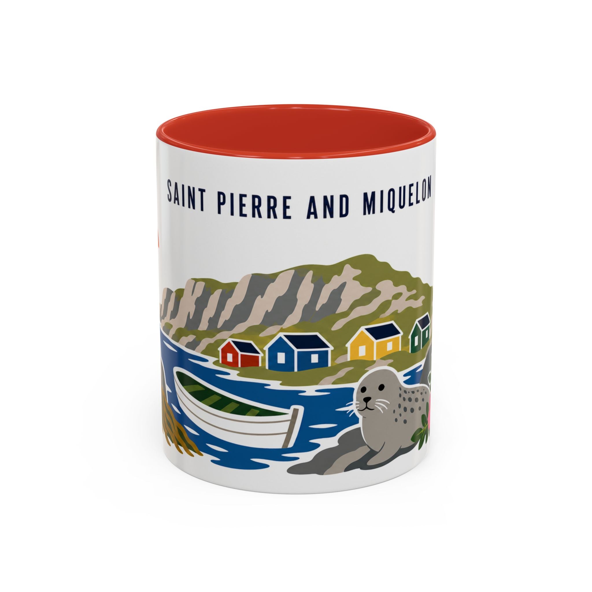 Saint Pierre and Miquelon Coffee Mug | Travel Souvenir Accent Mug | Country Gift Ceramic Cup 11oz 15oz