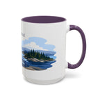 Isle Royale National Park Coffee Mug | Solid Color Block Park Souvenir | 11oz 15oz Accent Mug