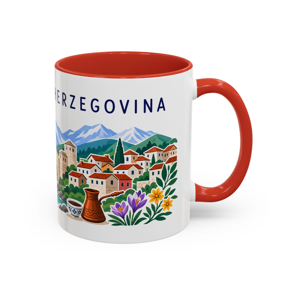 Bosnia and Herzegovina Coffee Mug | Travel Souvenir Accent Mug | Country Gift Ceramic Cup 11oz 15oz