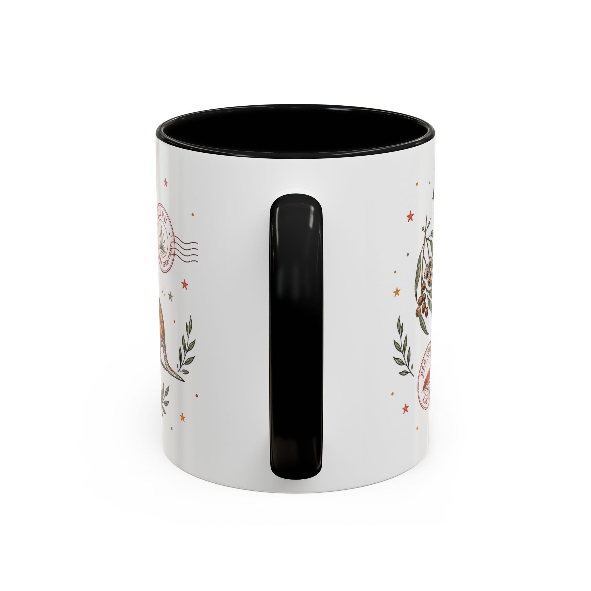 Uluru Coffee Mug | Travel Destination Souvenir Gift | Accent Color Ceramic 11oz 15oz