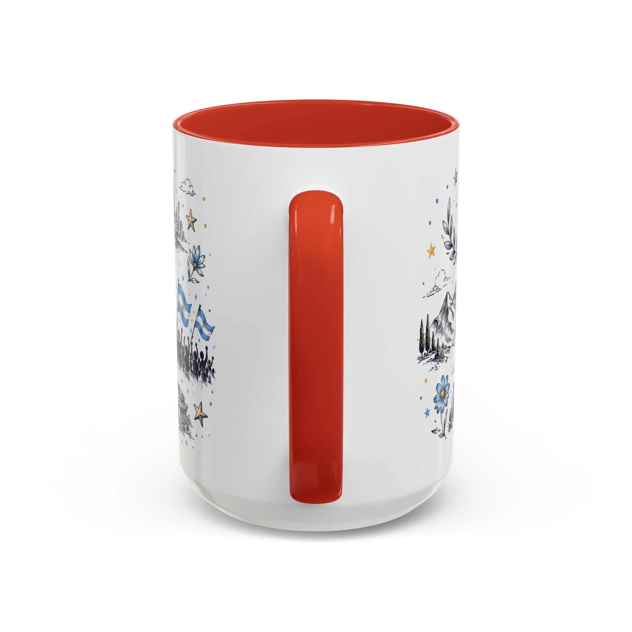 Argentina Soccer Coffee Mug | Soccer Fan Gift | Accent Color Ceramic 11oz 15oz Match Day Cup