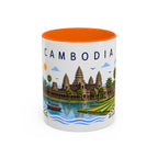 Cambodia Coffee Mug | Travel Souvenir Accent Mug | Place Gift Ceramic Cup 11oz 15oz