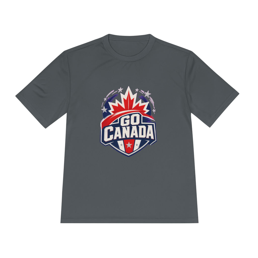 Go Canada Soccer T Shirt, Moisture Wicking Fan Tee