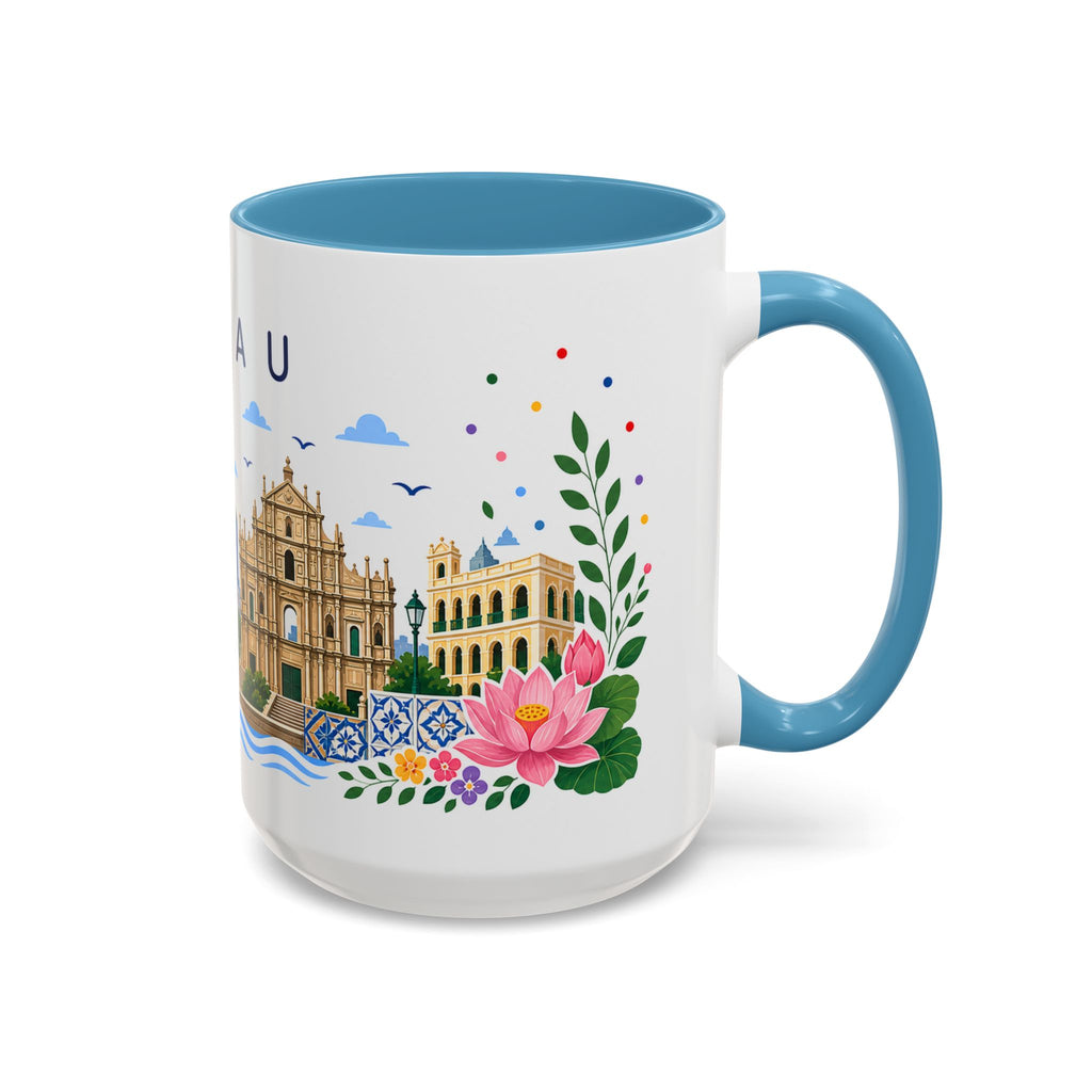Macau Coffee Mug | Travel Souvenir Accent Mug | Place Gift Ceramic Cup 11oz 15oz
