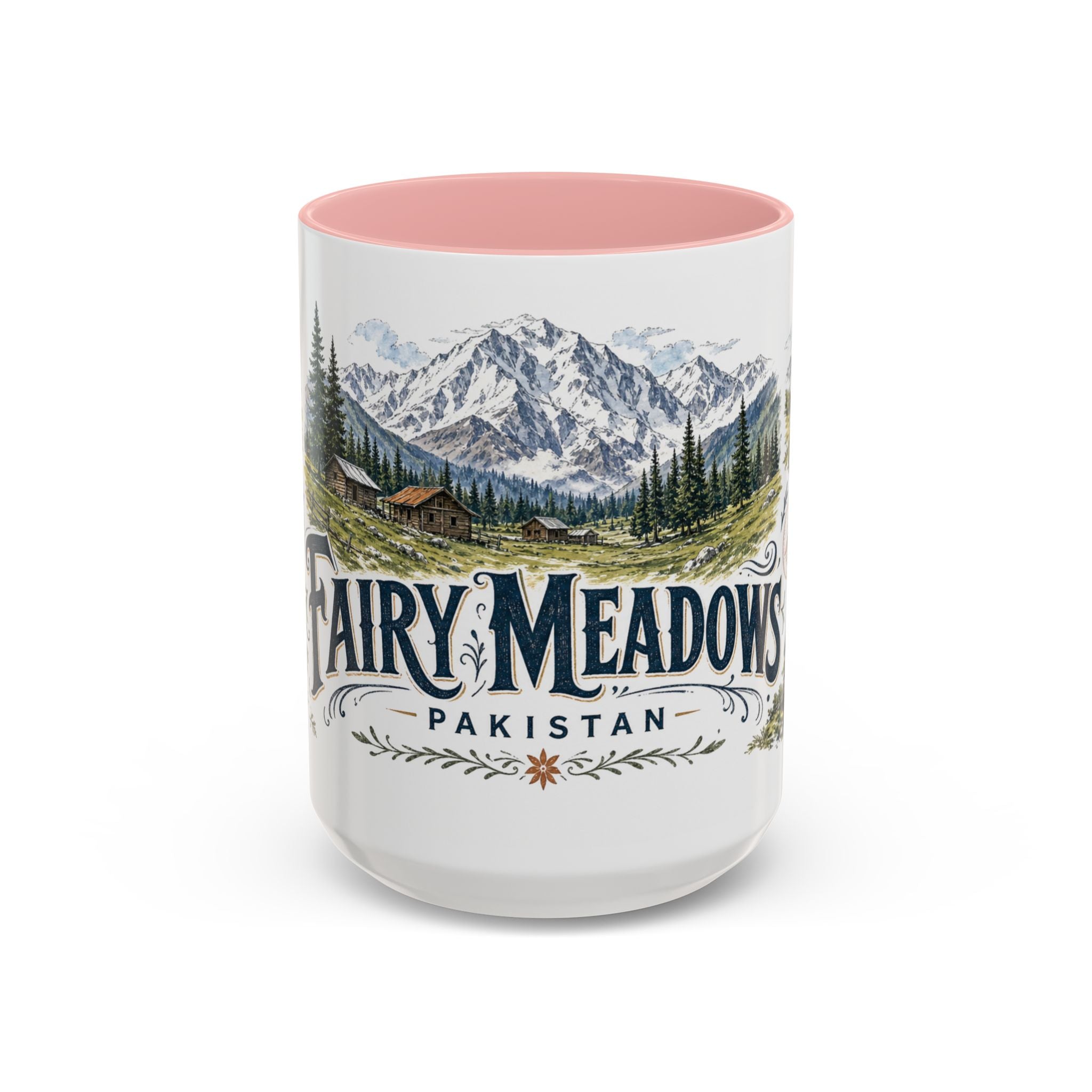 Fairy Meadows Mug, Pakistan Travel Souvenir, Bucket List Gift, Accent Ceramic Coffee Mug 11oz 15oz
