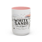 White Sands National Park Coffee Mug | New Mexico Desert Sand Dunes Gift | Accent Color Ceramic 11oz 15oz