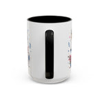 Santorini Coffee Mug | Travel Destination Souvenir Gift | Accent Color Ceramic 11oz 15oz