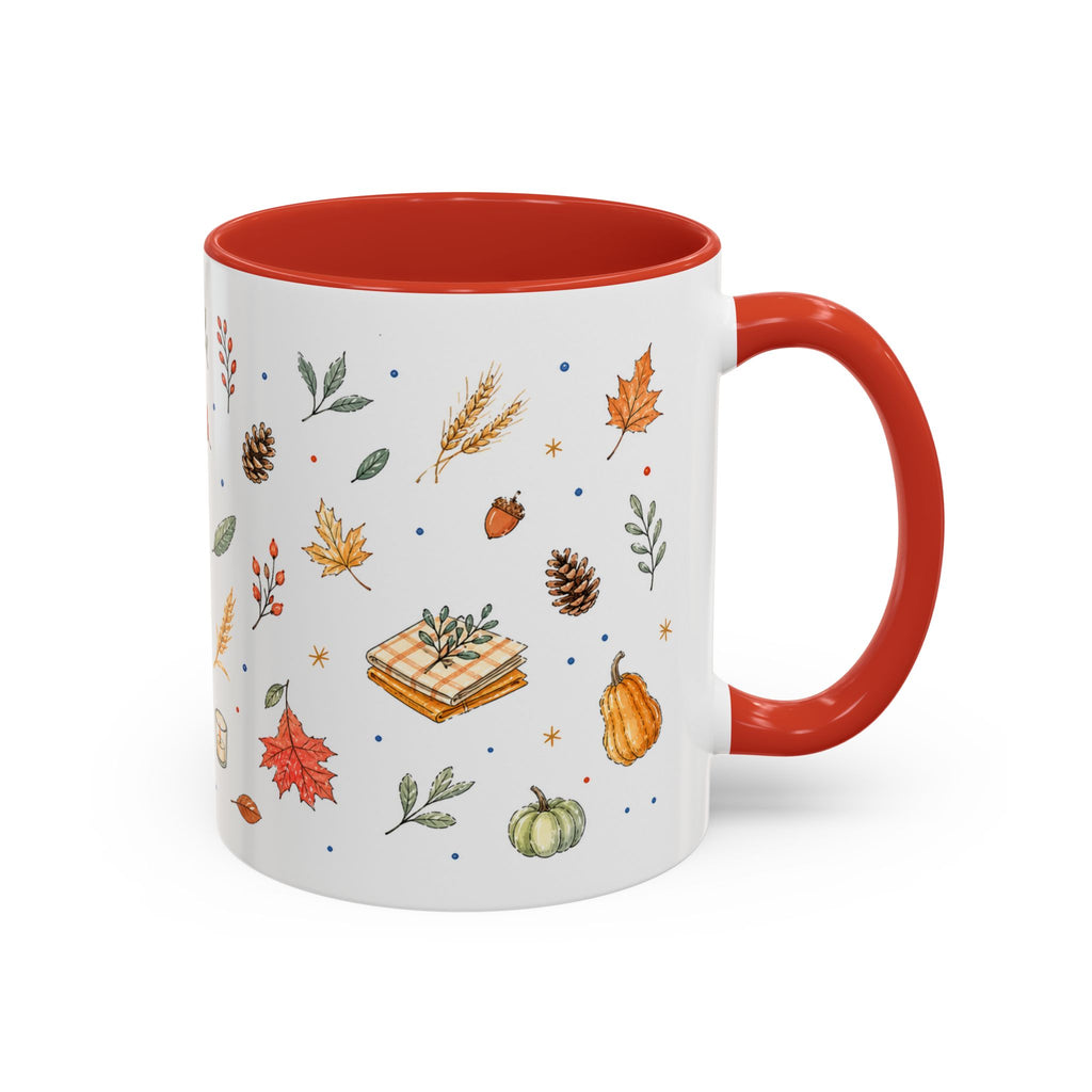 Thanksgiving Baking Mug | Watercolor Autumn Gift | Pumpkin Pie Accent Coffee Cup 11oz 15oz