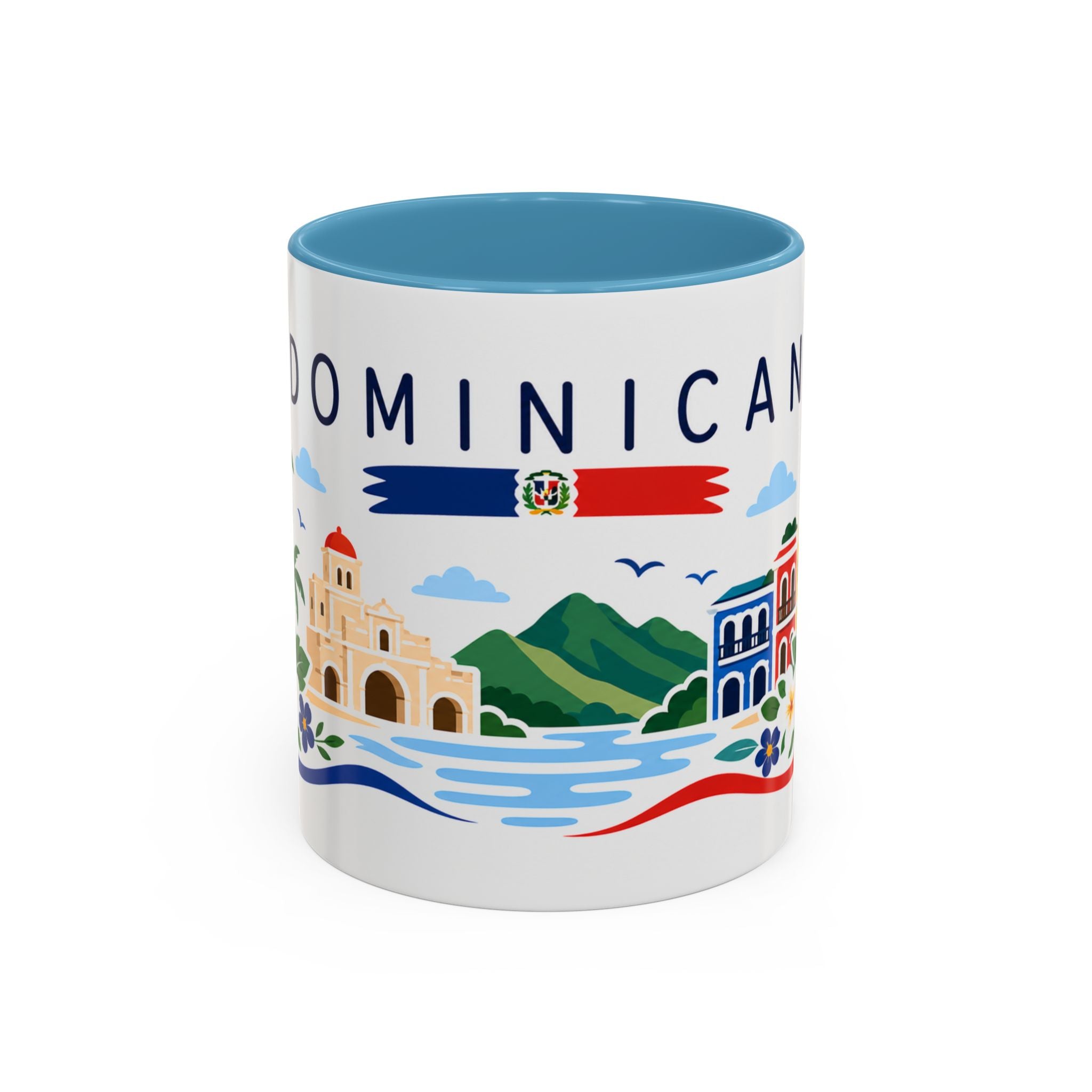 Dominican Republic Coffee Mug | Travel Souvenir Accent Mug | Country Gift Ceramic Cup 11oz 15oz