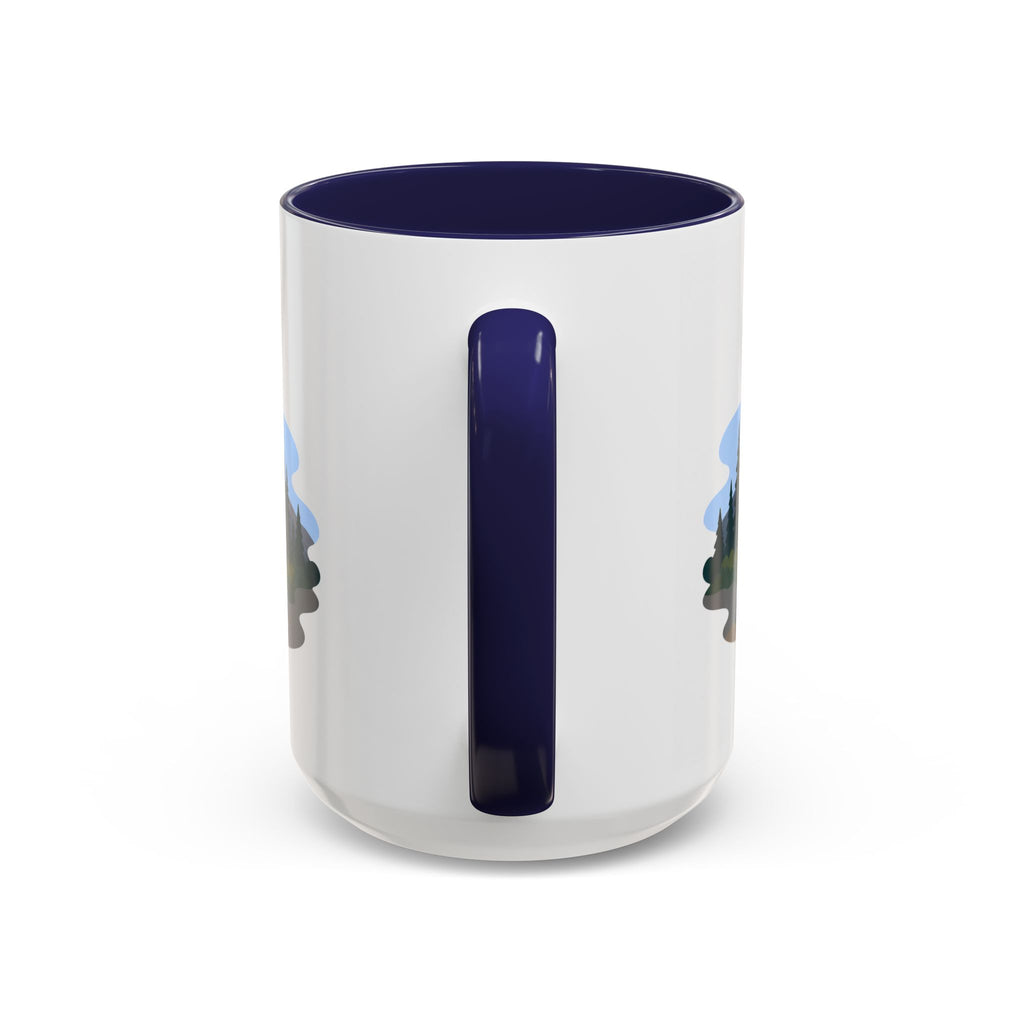 Lassen Volcanic National Park Coffee Mug | Solid Color Block Park Souvenir | 11oz 15oz Accent Mug