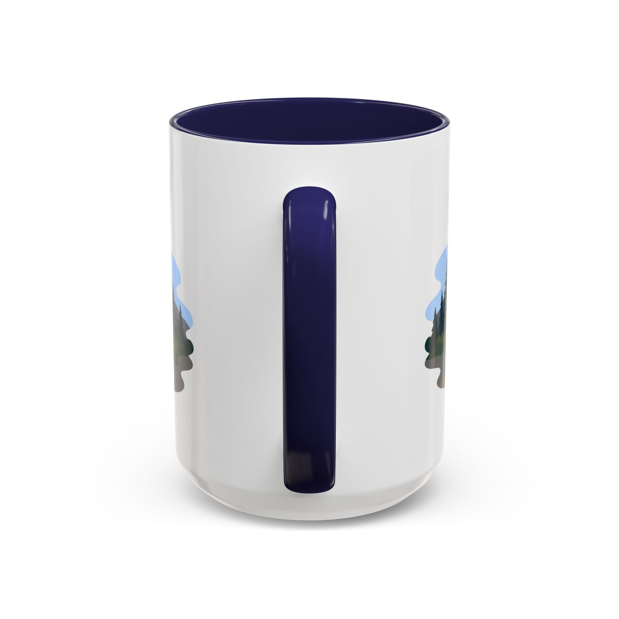 Lassen Volcanic National Park Coffee Mug | Solid Color Block Park Souvenir | 11oz 15oz Accent Mug