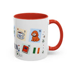 Dublin Coffee Mug | Postage Stamp Collage Mug | Travel Souvenir Accent Cup 11oz 15oz