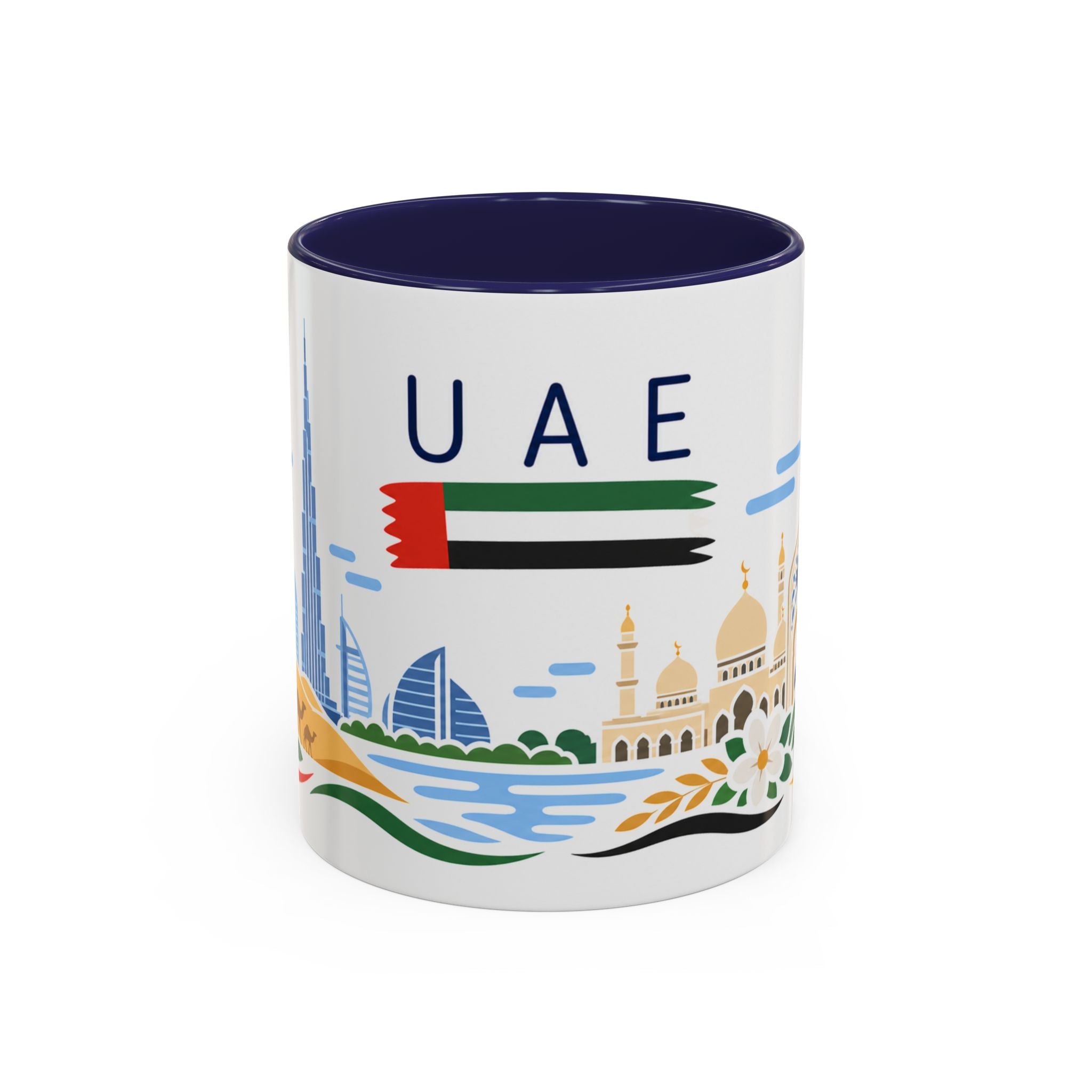 United Arab Emirates Coffee Mug | Travel Souvenir Accent Mug | Country Gift Ceramic Cup 11oz 15oz
