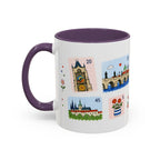 Prague Coffee Mug | Postage Stamp Collage Mug | Travel Souvenir Accent Cup 11oz 15oz