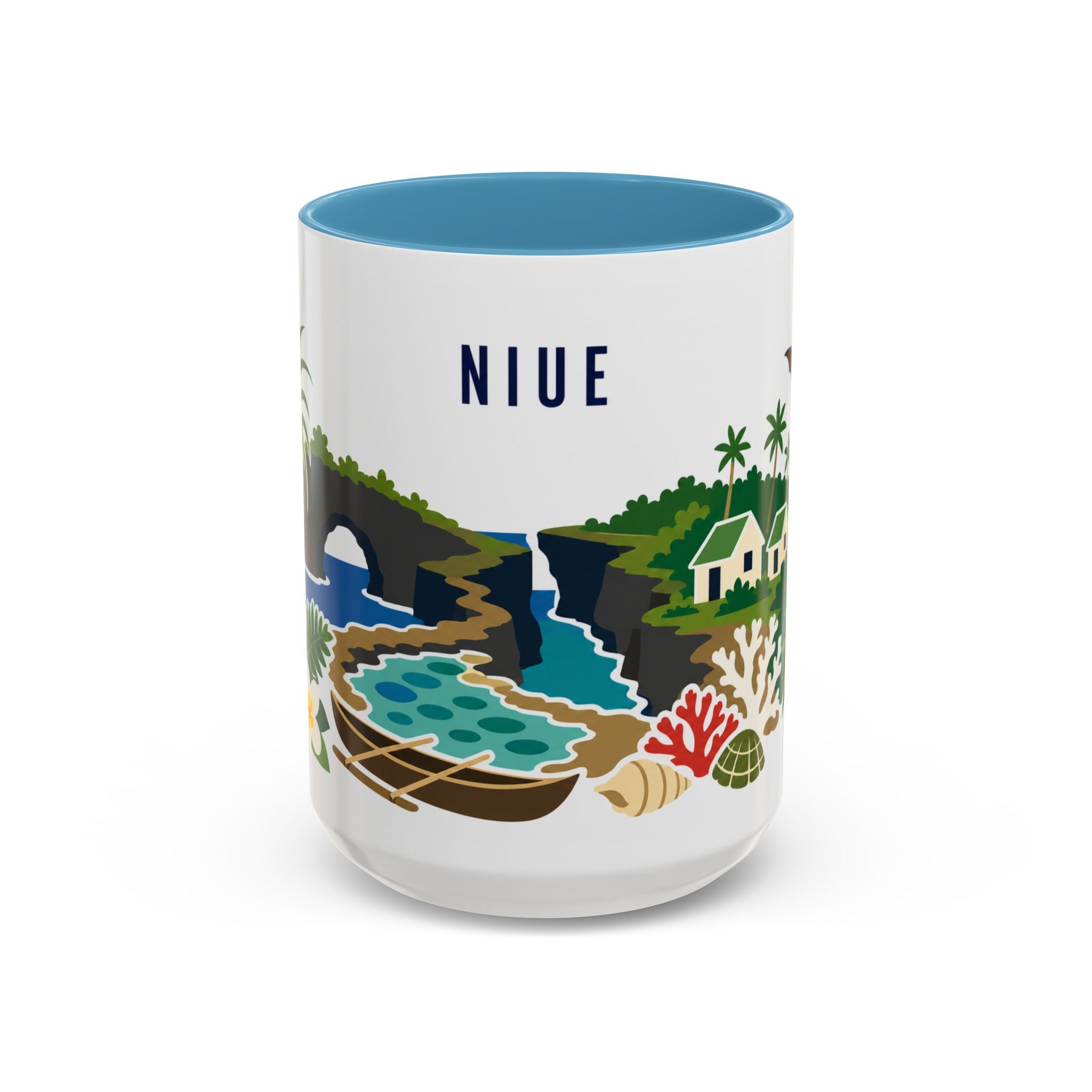 Niue Coffee Mug | Travel Souvenir Accent Mug | Country Gift Ceramic Cup 11oz 15oz
