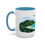 Virgin Islands National Park Coffee Mug | Solid Color Block Park Souvenir | 11oz 15oz Accent Mug
