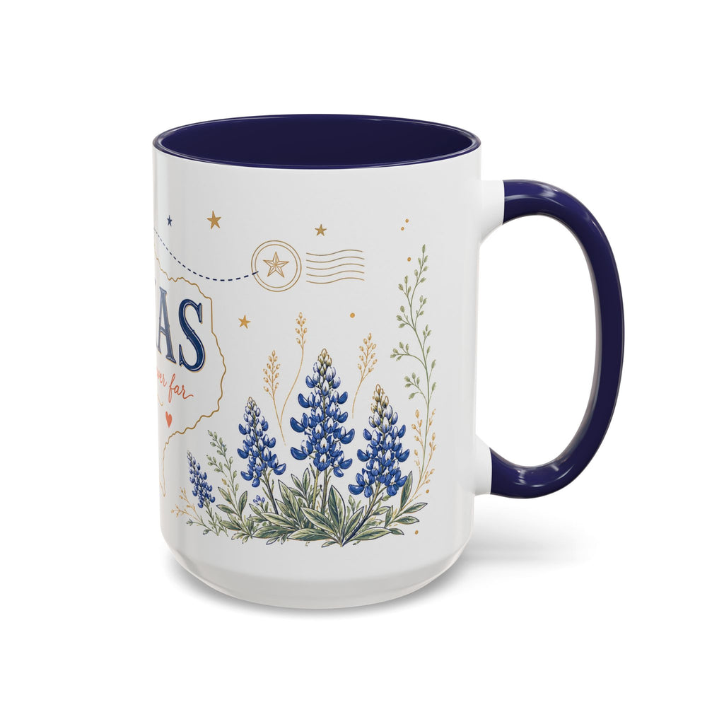 Texas State Map Mug | Bluebonnet Botanical Design, Home Reminder Coffee Cup
