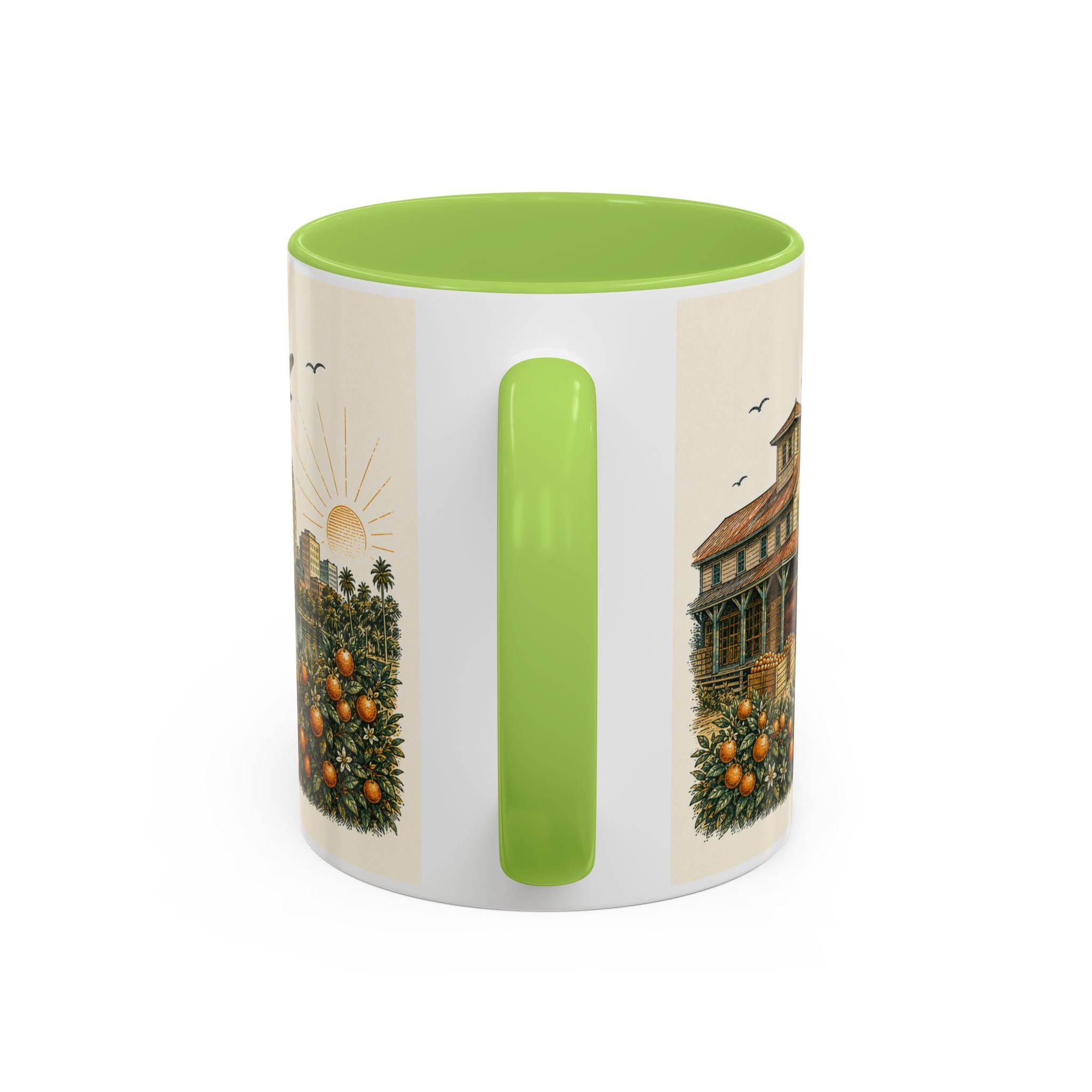 Orlando Coffee Mug | United States Travel Souvenir | Vintage Illustrated City Gift | 11 oz 15 oz Accent Mug