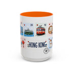 Hong Kong Coffee Mug | Postage Stamp Collage Mug | Travel Souvenir Accent Cup 11oz 15oz