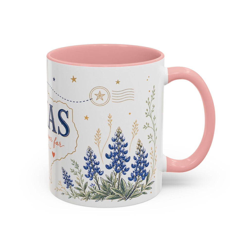 Texas State Map Mug | Bluebonnet Botanical Design, Home Reminder Coffee Cup
