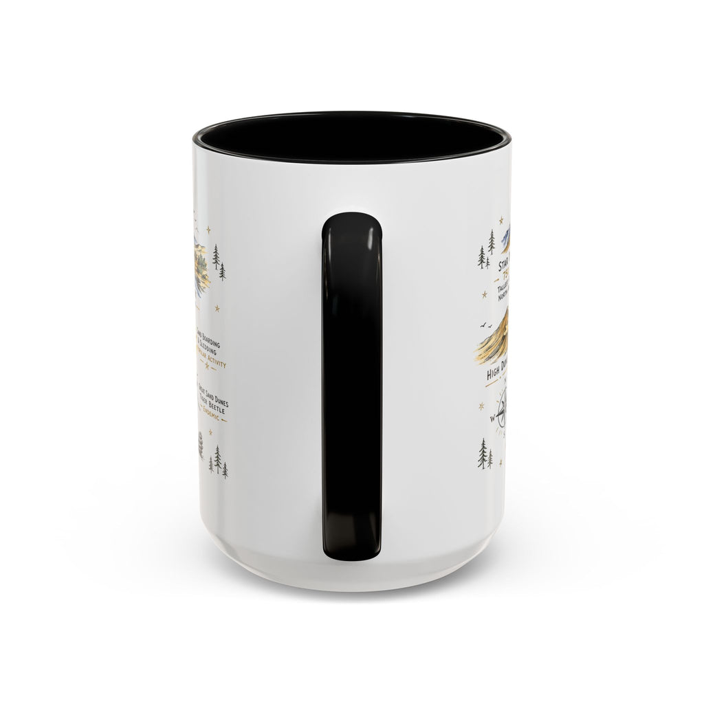 Great Sand Dunes National Park Coffee Mug | Colorado Desert Mountain Dunes Gift | Accent Color Ceramic 11oz 15oz