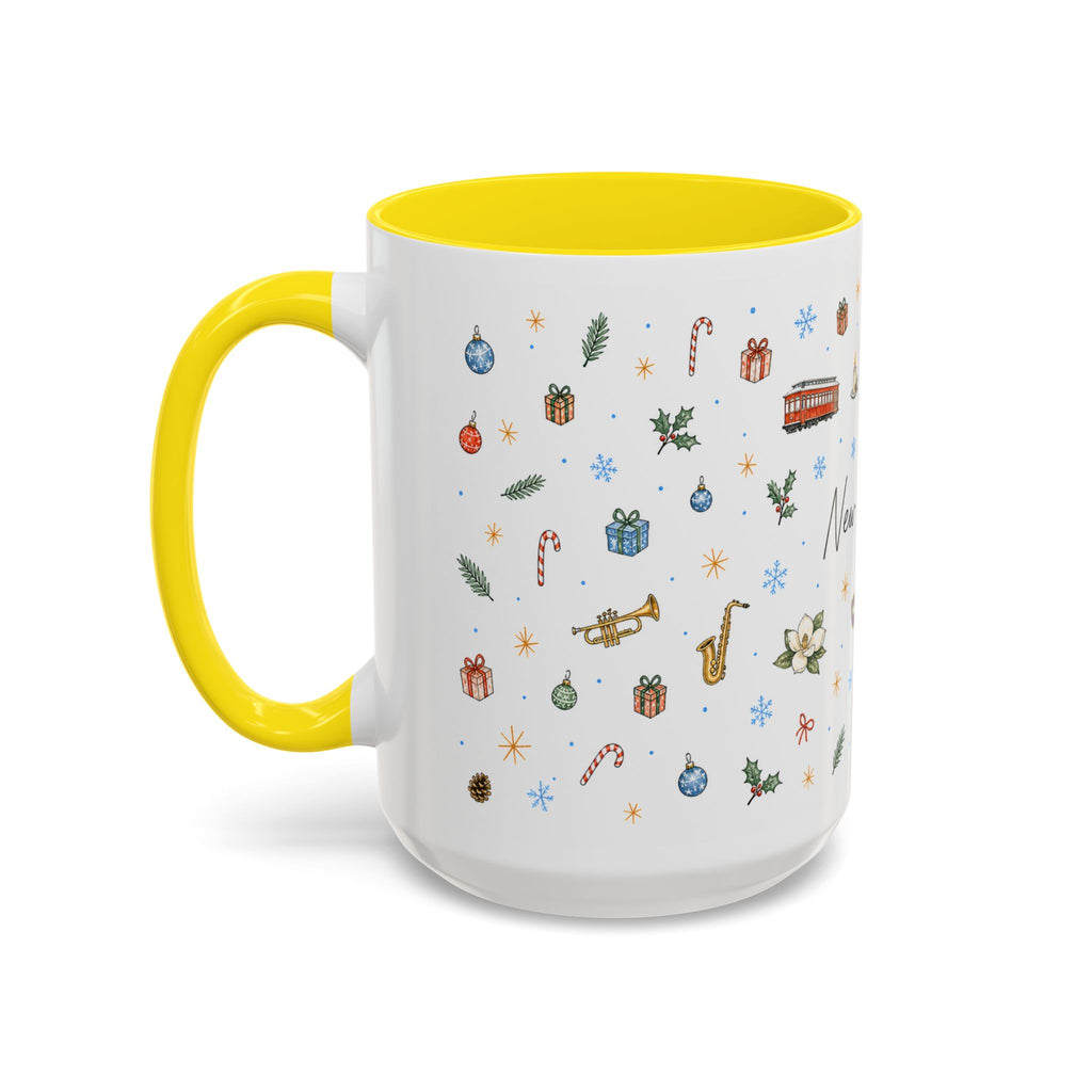 New Orleans Christmas Mug | Watercolor City Souvenir, Travel Gift (11oz/15oz)