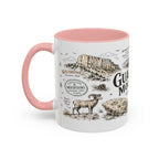 Guadalupe Mountains National Park Coffee Mug | Texas Desert Peaks Hiking Gift | Accent Color Ceramic 11oz 15oz