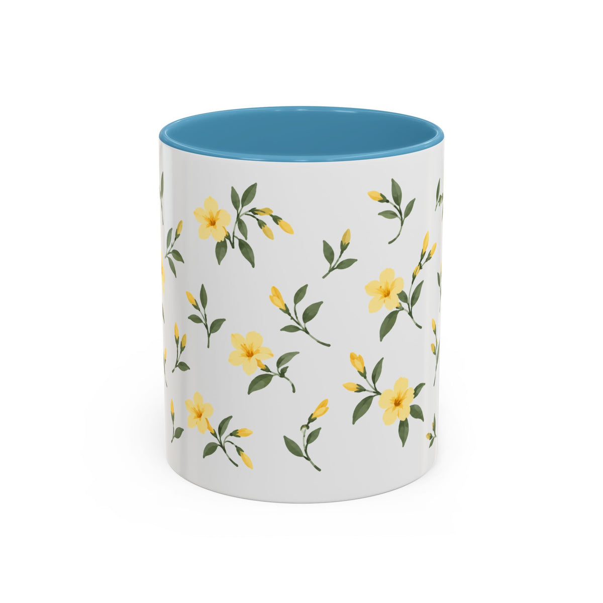 South Carolina Yellow Jessamine Mug, State Flower Floral Coffee Cup, 11oz Botanical Gift
