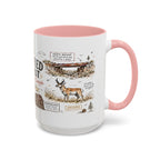 Petrified Forest National Park Coffee Mug | Arizona Painted Desert Fossil Gift | Accent Color Ceramic 11oz 15oz