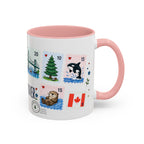 Vancouver Coffee Mug | Postage Stamp Collage Mug | Travel Souvenir Accent Cup 11oz 15oz