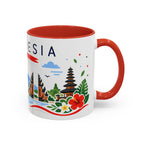Indonesia Coffee Mug | Travel Souvenir Accent Mug | Country Gift Ceramic Cup 11oz 15oz