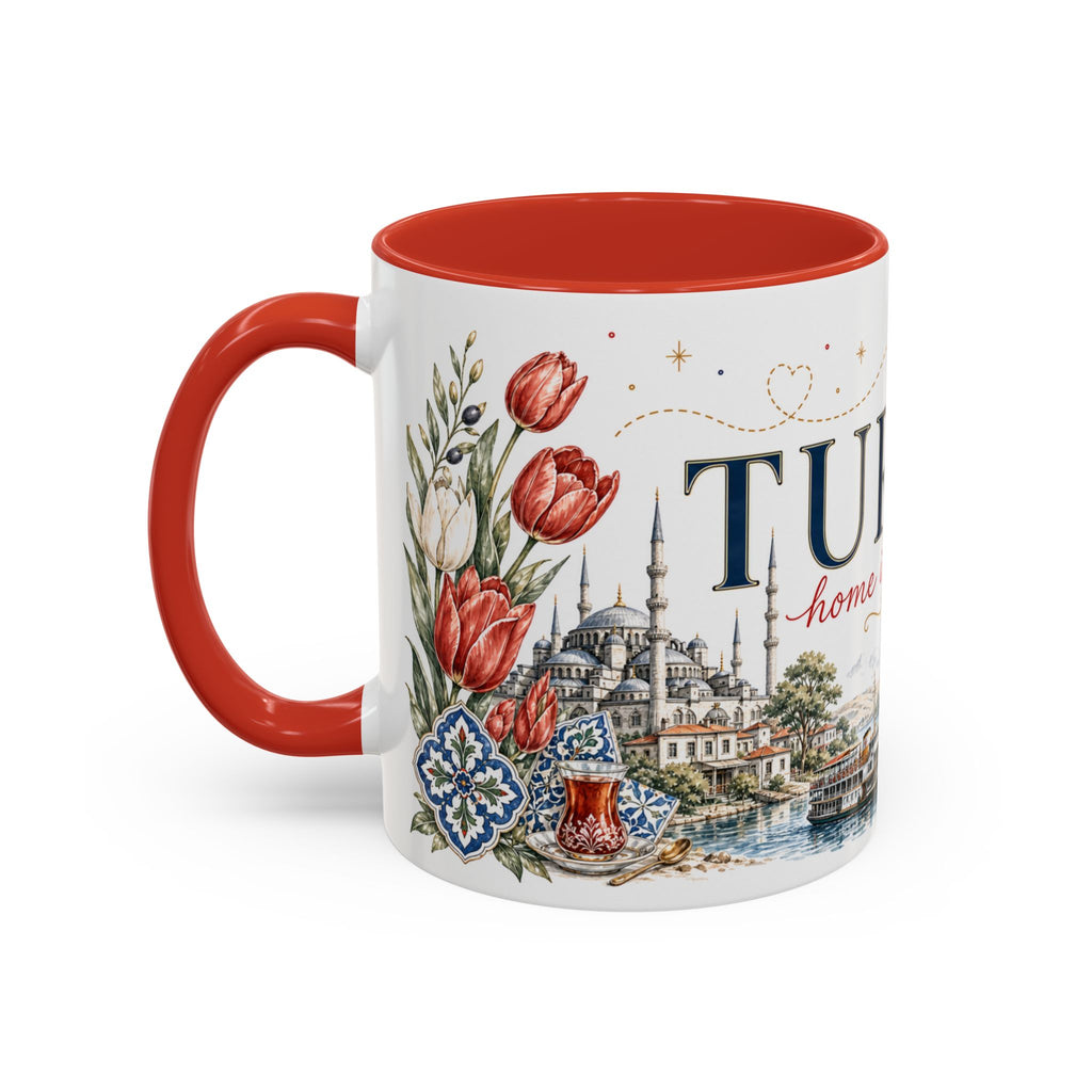 Turkey Home Country Mug | Moving Away Gift | Long Distance Friendship | 11 oz 15 oz Accent Mug