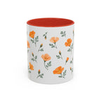 California California poppy Mug, State Flower Floral Coffee Cup, 11oz Botanical Gift