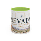 Nevada Home State Mug | Moving Away, Long Distance Friendship Gift | 11oz 15oz Accent Mug