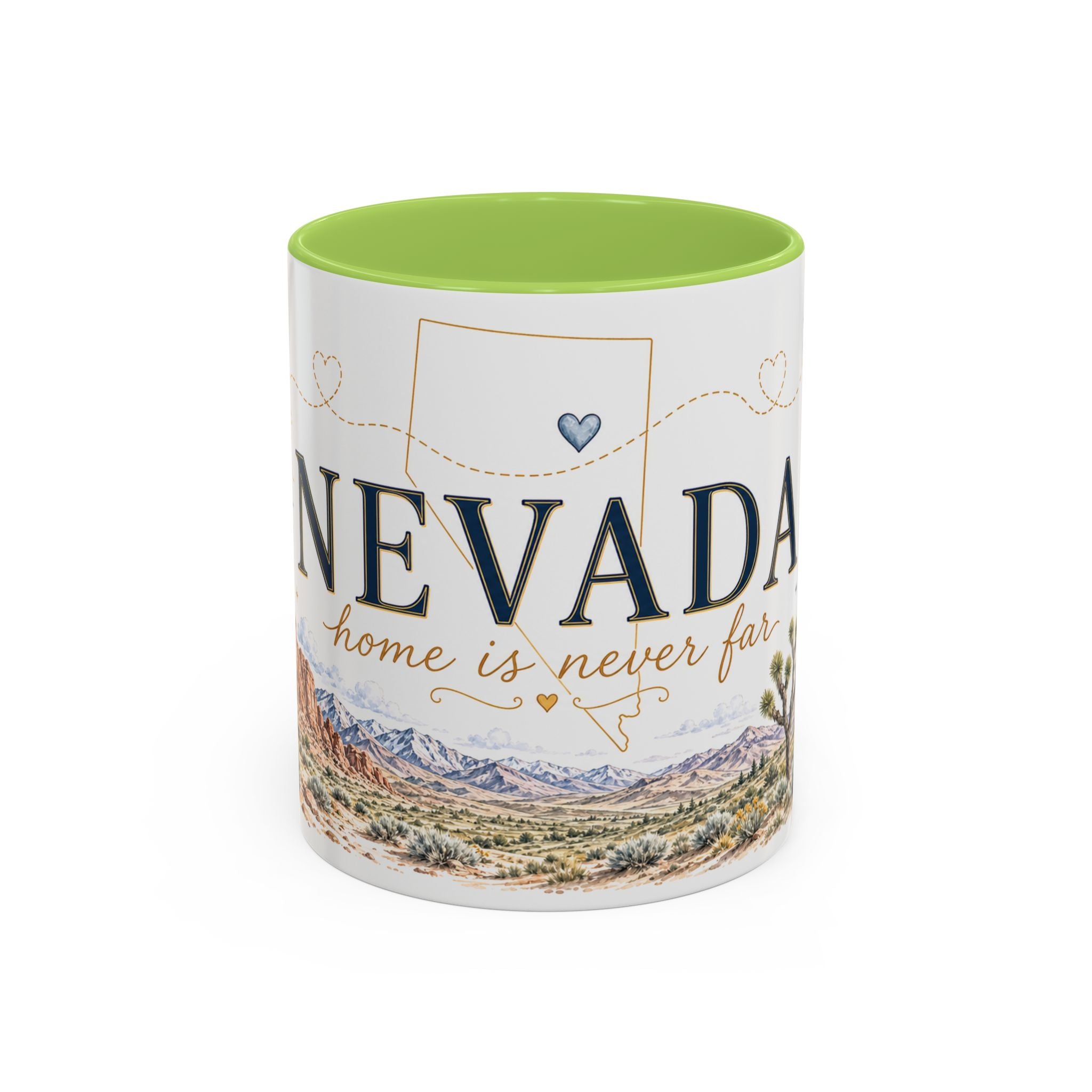 Nevada Home State Mug | Moving Away, Long Distance Friendship Gift | 11oz 15oz Accent Mug