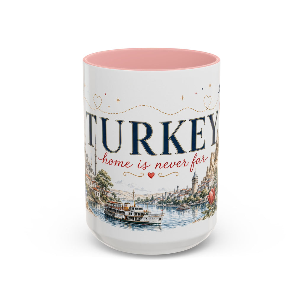 Turkey Home Country Mug | Moving Away Gift | Long Distance Friendship | 11 oz 15 oz Accent Mug