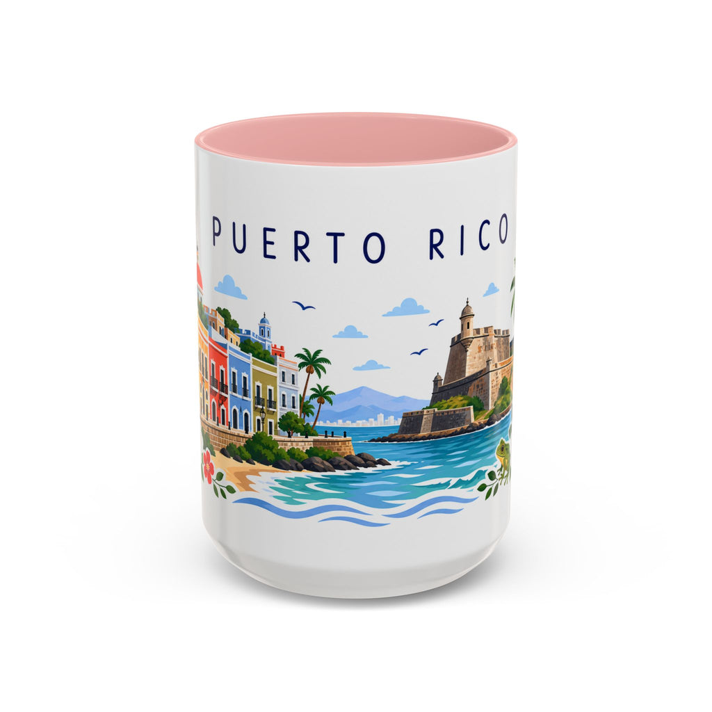 Puerto Rico Coffee Mug | Travel Souvenir Accent Mug | Place Gift Ceramic Cup 11oz 15oz