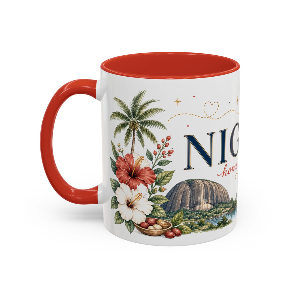 Nigeria Home Country Mug | Moving Away Gift | Long Distance Friendship | 11 oz 15 oz Accent Mug