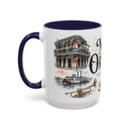 New Orleans Coffee Mug | United States Travel Souvenir | Vintage Illustrated City Gift | 11 oz 15 oz Accent Mug