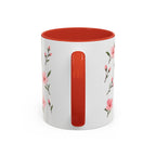 Delaware Peach Blossom Mug, State Flower Floral Coffee Cup, 11oz Botanical Gift