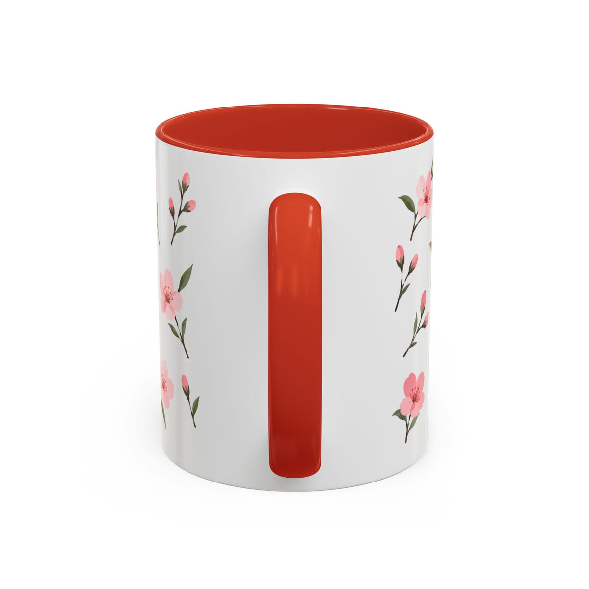 Delaware Peach Blossom Mug, State Flower Floral Coffee Cup, 11oz Botanical Gift