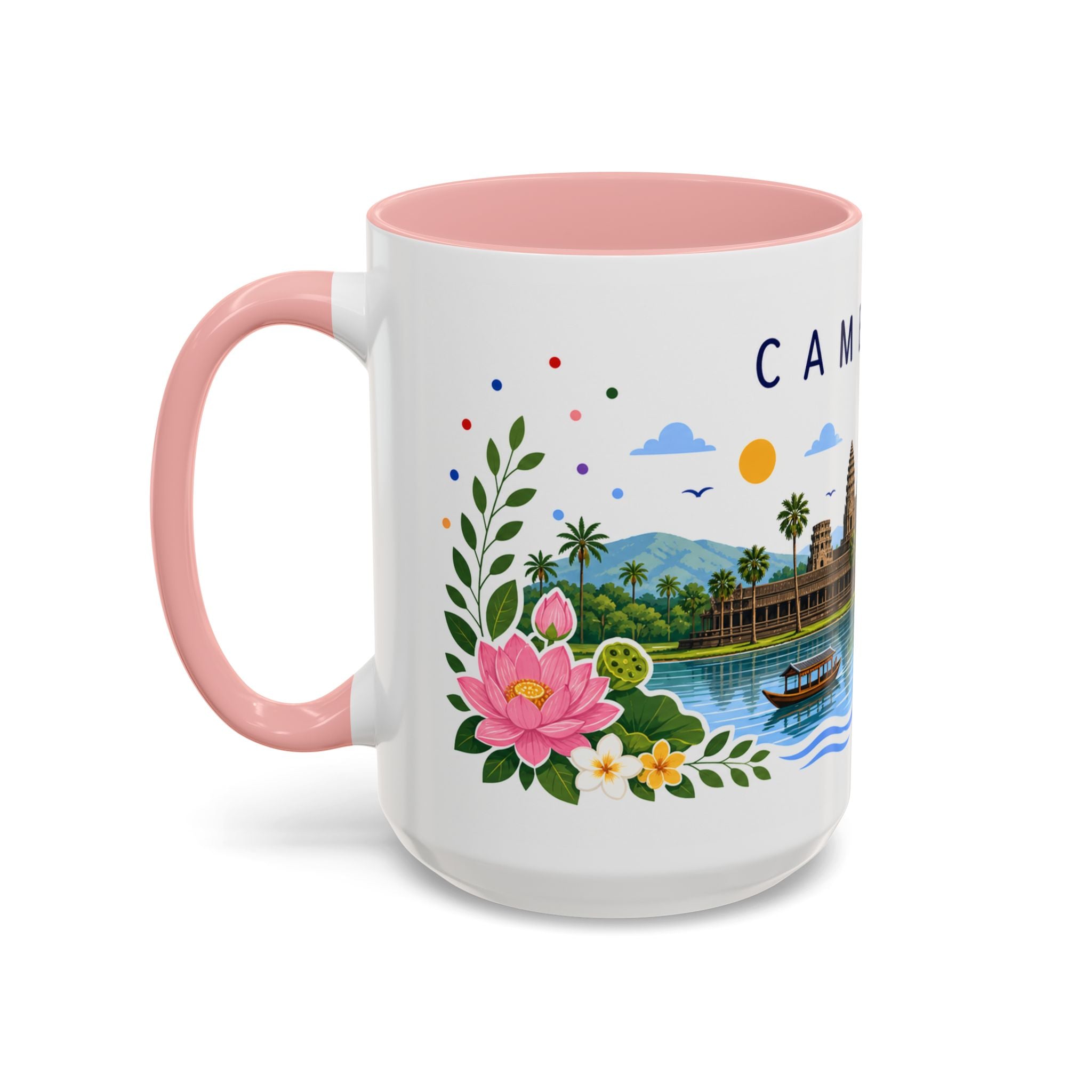 Cambodia Coffee Mug | Travel Souvenir Accent Mug | Place Gift Ceramic Cup 11oz 15oz